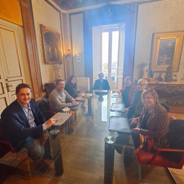 Napoli, incontro Abbac al Comune, con il sindaco Manfredi e gli assessori Baretta e Armato